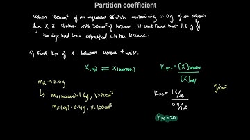 7.01 Partition coefficient | A2 Equilibria | A Level Chemistry