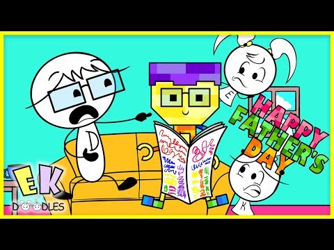 Building a Robot for Daddy with Emma and Kate | EK Doodles Animation for kids!!