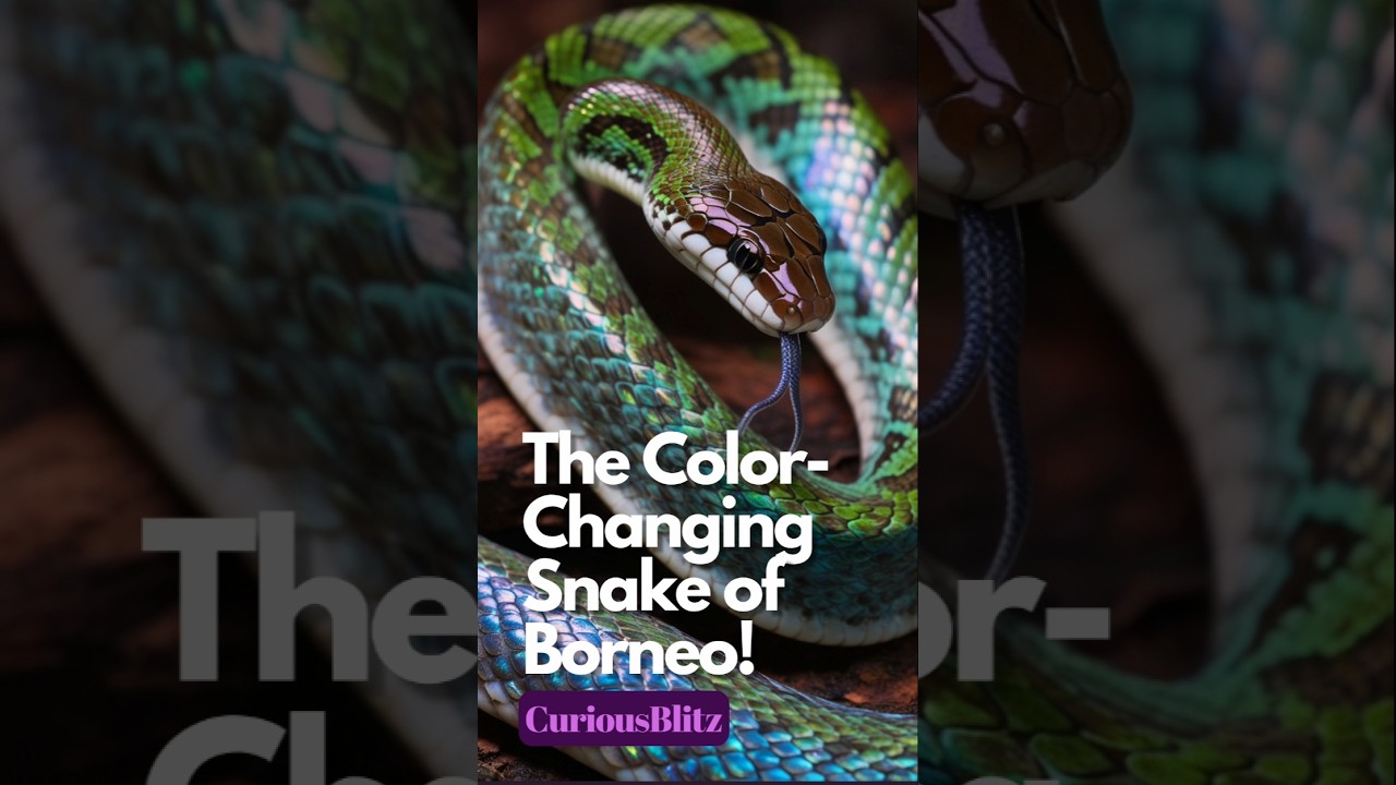 The Color-Changing Snake of Borneo! 🌈🐍