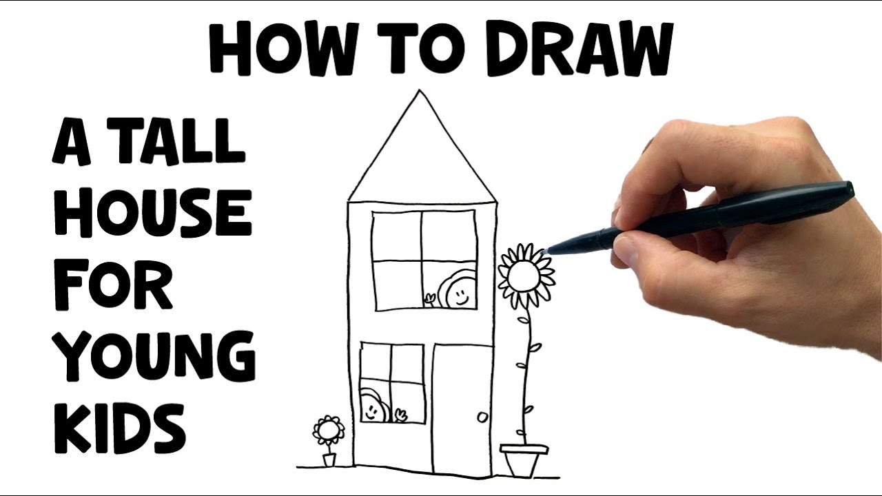 How to Draw a House - Easy Drawing Tutorial For Kids