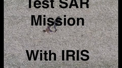 3DR IRIS Performing A Test Search And Rescue Operation