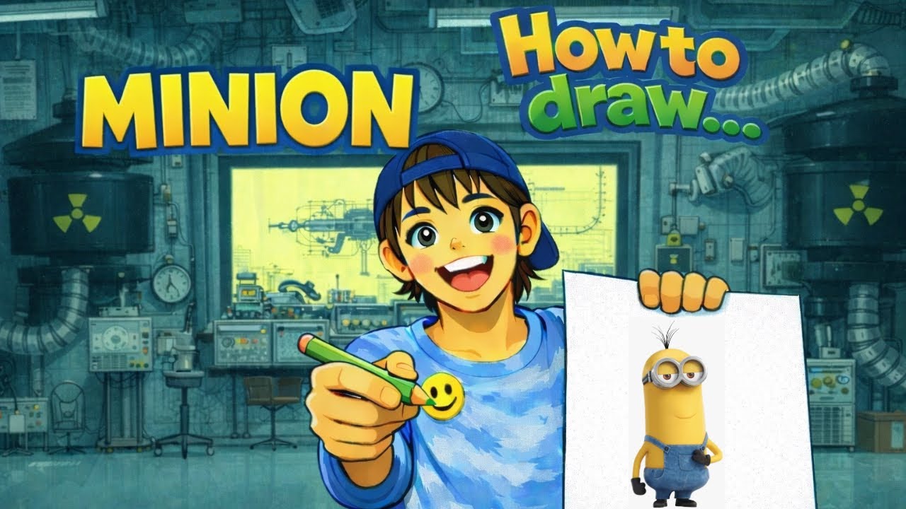 HOW TO DRAW A MINION! (EASY FOR KIDS!)