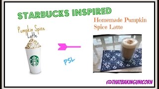 How To Make Pumpkin Spice Latte (Starbucks Inspired)