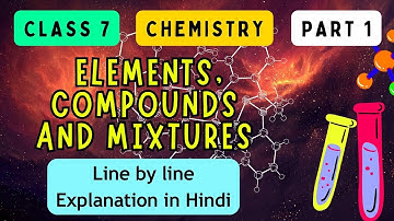 Elements, Compounds and Mixtures | ICSE CLASS 7 CHEMISTRY | Part 1 I UNIQUE E LEARNING