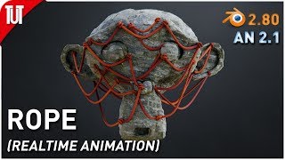 [021] Blender 2.80 - Realtime Rope [Animation Nodes]