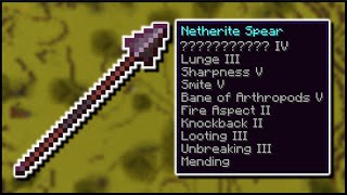 Minecraft - All Spear Enchantments (Mounts of Mayhem)