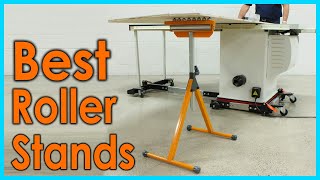 250 lb. Capacity Adjustable Roller Stand with Edge Guide