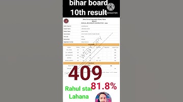 bihar board 10th result | #biharboard #biharboardexam #result #10thresult #shortsfeed #shorts