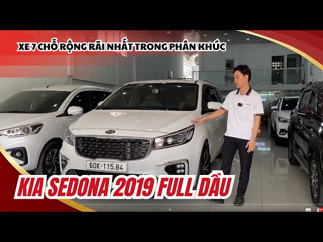 Xe 7 chỗ rộng nhất phân khúc Kia Sedona 2019 Full dầu màu trắng, chủ giữ xe cực kỹ, review 27/1