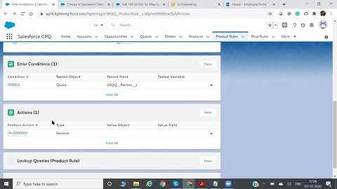 Salesforce CPQ   Selection and Validation Type Product Rule