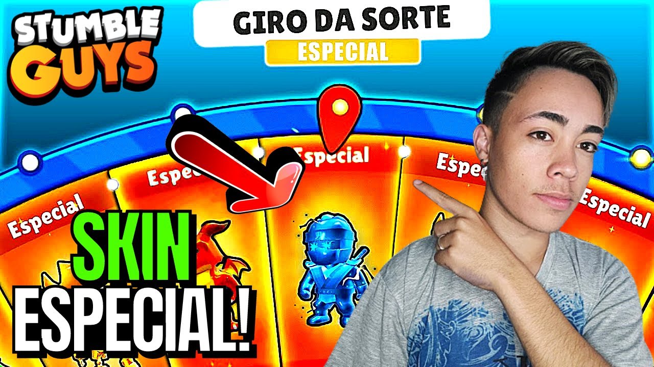 🔥 QUASE CONSEGUI A CAVEIRA DOURADA no STUMBLE GUYS!! 