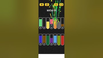 Water sort color puzzle game level 119 solution