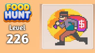 Food Hunt Pixel puzzle level 226 walkthrough solution gameplay 