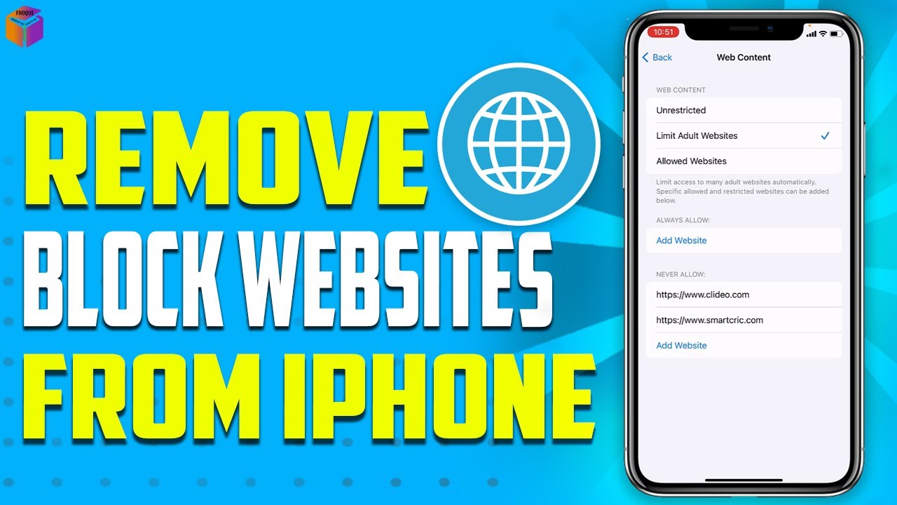 how to remove block websites from iPhone 2023