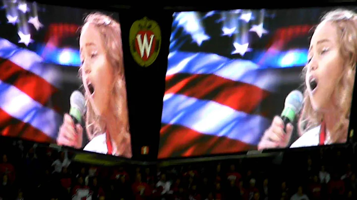 Skylar sings the National Anthem