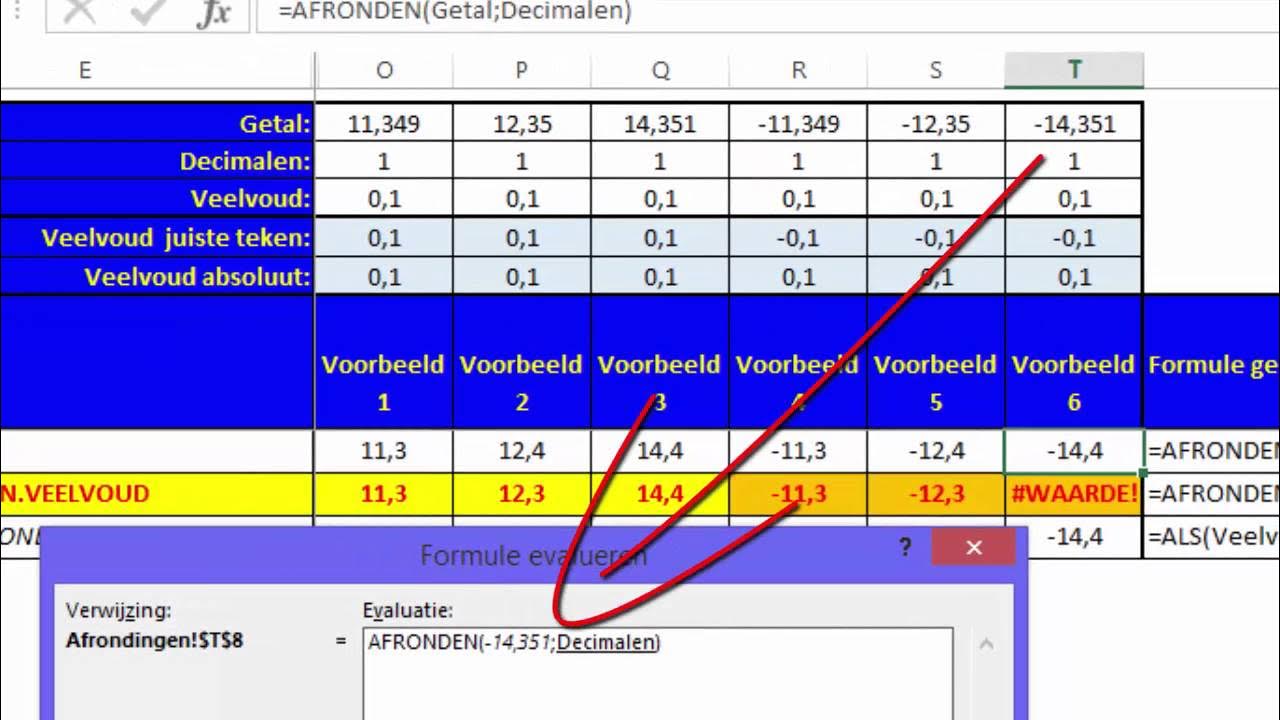 Bemint uw Excel afrondingsfuncties maar niet AFRONDEN.N.VEELVOUD YouTube