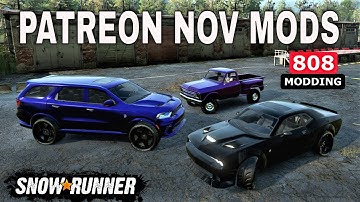 Snowrunner New mods November Patreon Mods from 808 Modding
