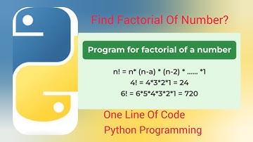 Find Factorial of Any Number With One Line Of Code