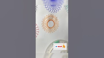 Spirograph ruler design ASMR Satisfying #shorts #spirograph