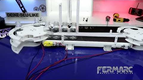 Planta  de envase com  Esteira Educacional para Robótica e Arduíno #educational  #robot #diy