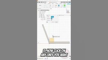 Fusion 360: Project (lines into other planes) #3dprinting #fusion360tutorial #fusion360