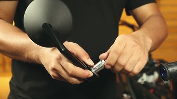 How to Install Bar End Rearview Mirror for your Motor FCBEM082BK