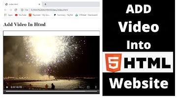 How To Add Video In Html - Easy Way
