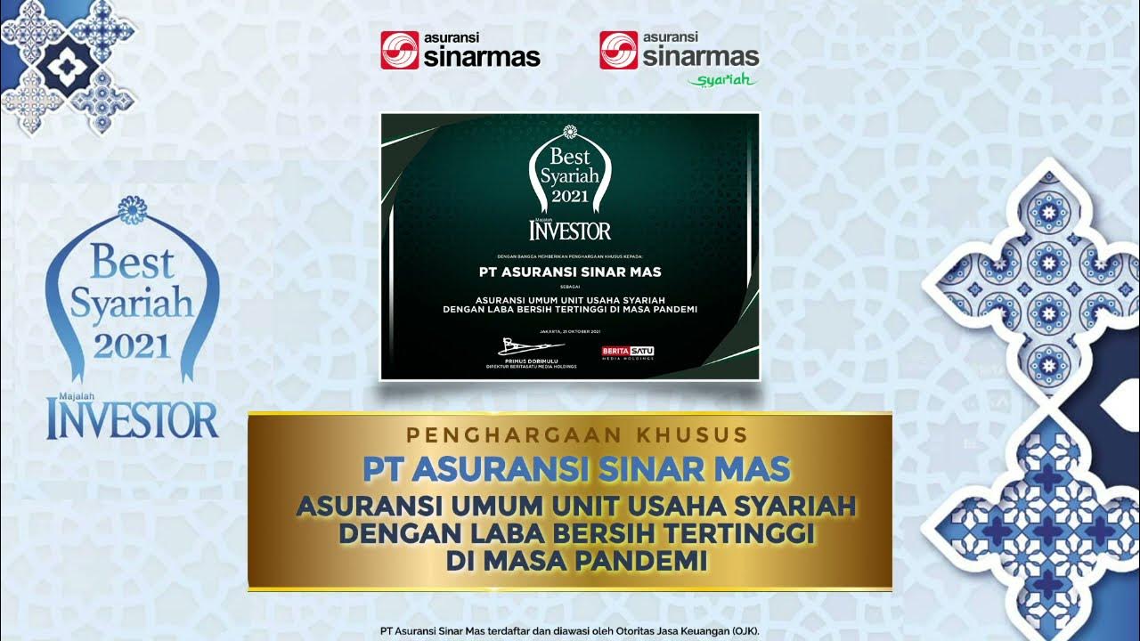 Asuransi Sinar Mas kembali mendapatkan penghargaan Best Syariah 2021