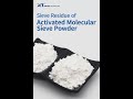 Activated molecular sieve powder sieve residue