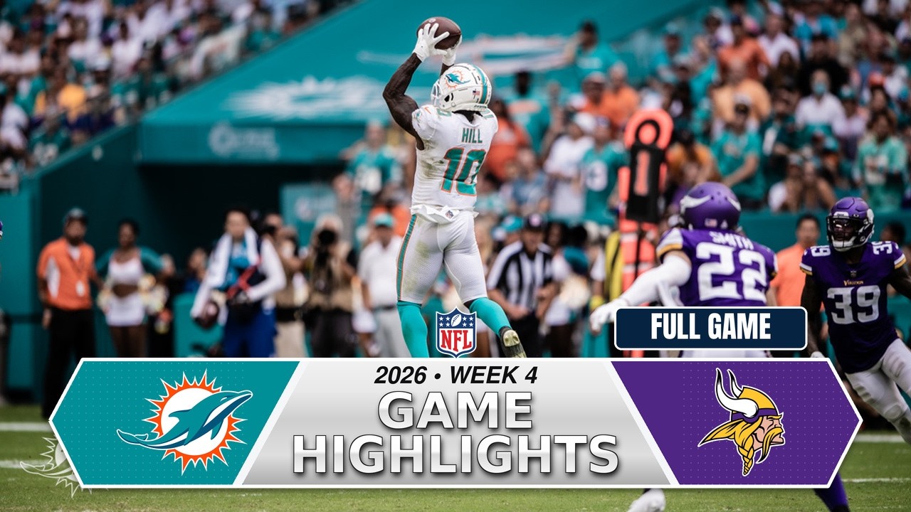 Minnesota Vikings vs Miami Dolphins | Full Game Highlights | NFL Week 4, 2026