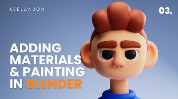 Blender Beginner Tutorial - Adding Materials & Painting in Sculpt Mode