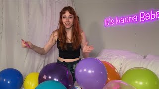 ASMR Balloon Popping! Hand Pop & Pen 