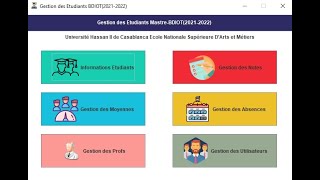 Gestion du scolarité avec base de donnée oracle (Java Swing && DB Oracle)