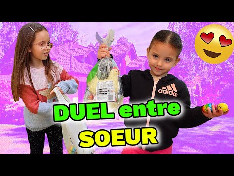 DUEL ENTRE SOEURS! QUI GAGNERA !? CHASSE AUX OEUFS de PÂQUES