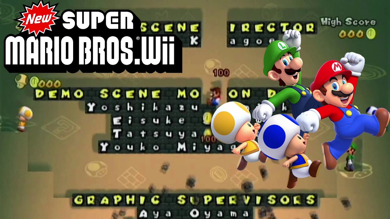 Credits - New Super Mario Bros. Wii Slowed Down