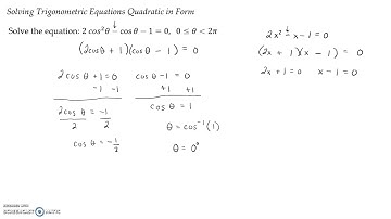 8.3 Trigonometric Equations Video 3