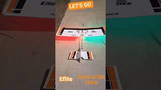 Navigation lights are on point on the Eflite SLOW ULTRA STICK🛫 a little night flying🛬#Eflite#rclife