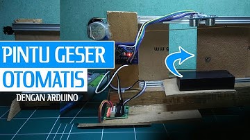 Membuat Pintu geser otomatis | automatic sliding door