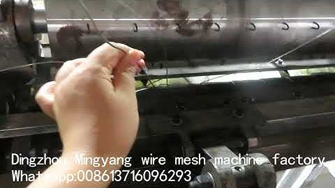 Reverse hexagonal wire mesh machine step 2