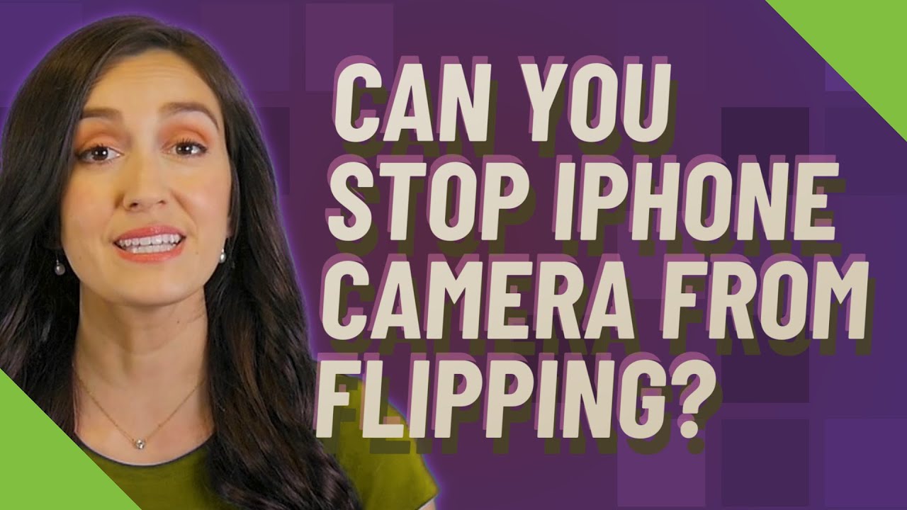 Can you stop iPhone camera from flipping? - YouTube