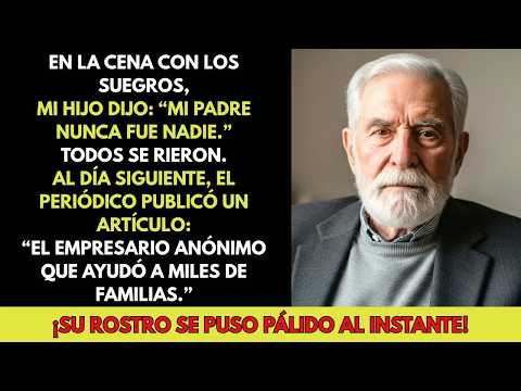 Mi hijo me humilló frente a sus suegros — pero al día siguiente, el periódico reveló quién era y