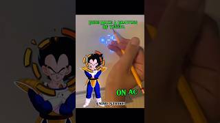 😈 Saiyan Prince on an AC?! Unreal Art 🔥 #shorts