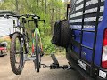 Kuat Bike rack and Aluminess Tire Carrier on my VanDOit van