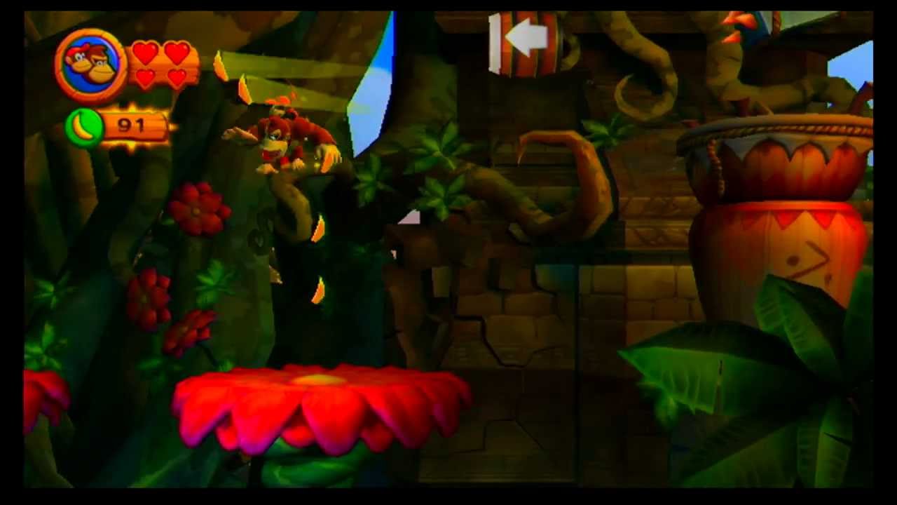 Donkey Kong Country Returns 100 Walkthrough Level 1 5 Canopy Cannons 720p HD NO COMMENTARY donkey-kong-country-returns-100-walkthrough-level-1-5-canopy-cannons-720p-hd-no-commentary