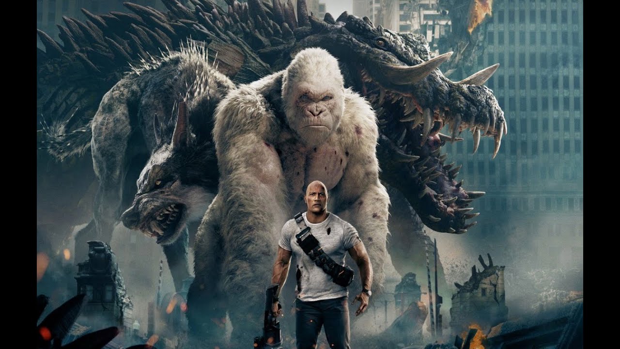 FIGHT SCENE Rampage 2018   Giant Monster