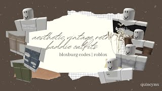 updated - vintage - retro - outfit codes | part something | bloxburg | roblox