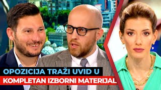 Opozicija traži uvid u kompletan izborni materijal | Srđan Barac i Marko Matić | URANAK1