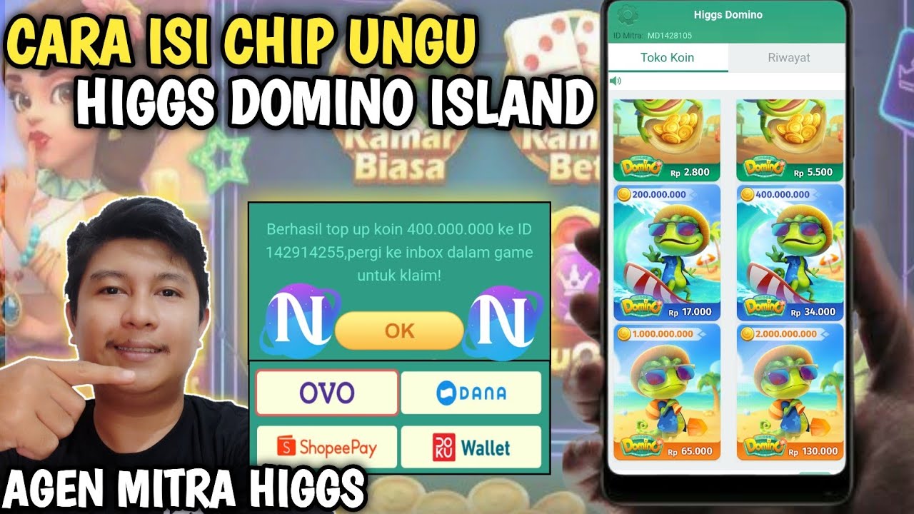 Top up chip ungu higgs domino dana