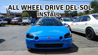 HONDA Del-Sol ALL WHEEL DRIVE INSTALL 🔥