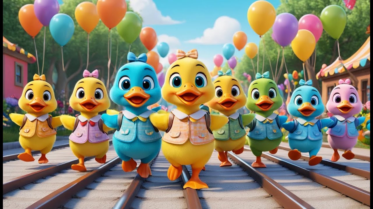 Train of Ducks – Quack Quack Counting Adventure! | Fun Duck Counting Song for Kids | Toddler